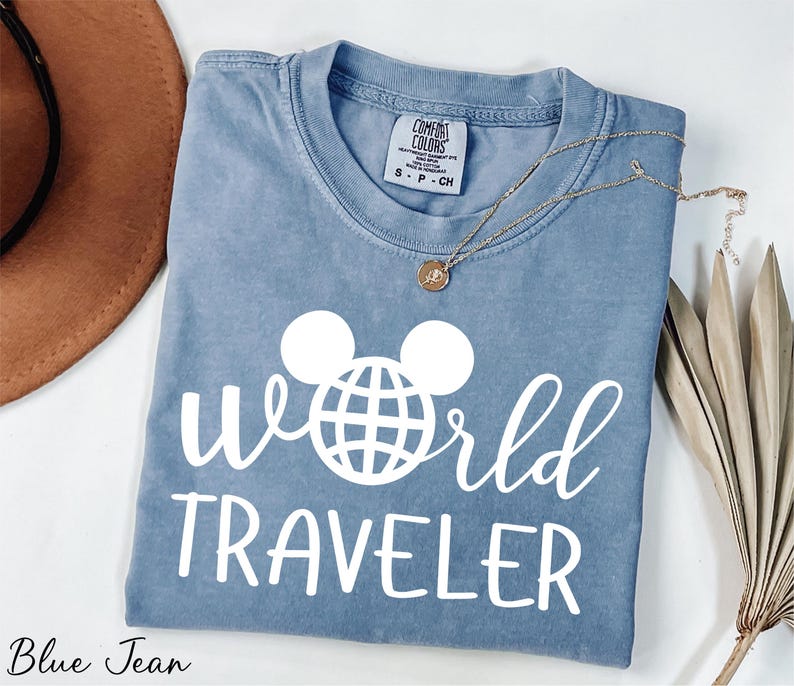 Comfort Colors® Disney World Traveler Shirt, Epcot Shirt, Mickey Mouse Shirt, Mickey Ears Epcot Shirt, Disneyland Vacation Shirt, WDW Shirt image 4
