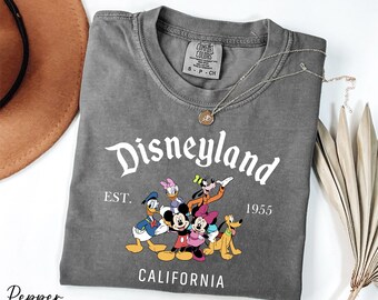 Comfort Colors® Disneyland Est 1955 California Shirt, Mickey and Friends Shirt, Retro Mickey and Co Shirt, WDW Mickey and Minnie Shirt