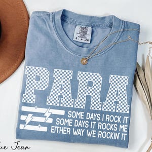 Para Shirt, Checkered Para Shirt, Paraprofessional Shirt, Para Squad Shirt, Funny Para Shirt, Para Team Tee, Comfort Colors® Para Life Shirt