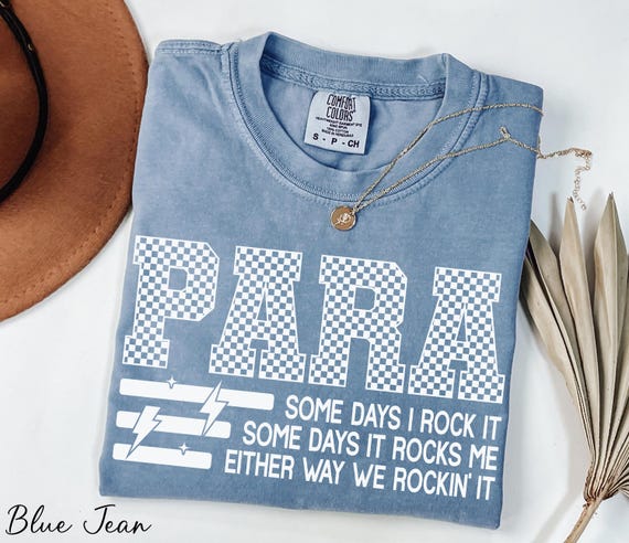 Para Shirt, Checkered Para Shirt, Paraprofessional Shirt, Para Squad Shirt, Funny Para Shirt, Para Team Tee, Comfort Colors® Para Life Shirt