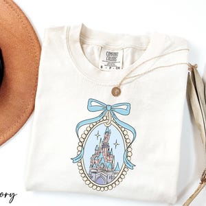 Comfort Colors® Disney Magic Kingdom with Blue Coquette Shirt, Disney Princess Castle Shirt, Magical  Castle Shirt, Disney Girls Trip Shirt