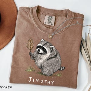 Jimothy Raccoon Shirt, Comfort Colors® Seattle Short Spine Raccoon, Viral Raccoon Shirt, Trendy Jimothy Shirt