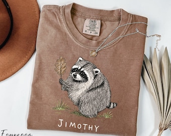 Jimothy Raccoon Shirt, Comfort Colors® Seattle Short Spine Raccoon, Viral Raccoon Shirt, Trendy Jimothy Shirt