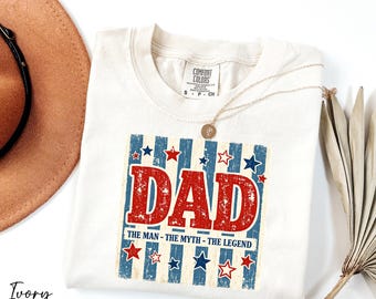 Dad Shirt, The Man The Myth The Legend Shirt, Comfort Colors® Happy Father's Day Shirt, New Dad Shirt, Dad Appreciation, Dad Life Shirt