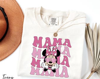 Comfort Minnie Mouse Mama Shirt, Disney Minnie Shirt, Gift for Mom, Disney Mama Shirt, New Mama Shirt, Disneyland Family Trip Shirt