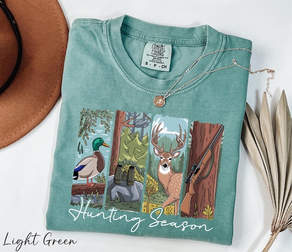 Comfort Colors® Hunting Season Shirt, Hunter Shirt, Duck Hunter Shirt, Deer Hunting Shirt, Hunter Gift, Outdoor Shirt, Hunting Season Gift
