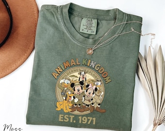 Animal Kingdom Est. 1971 Shirt, Mickey and Friends Shirt, Comfort Colors® Wilderness Explorer Shirt, Disney Wild Trip Shirt, Disneyland Tee