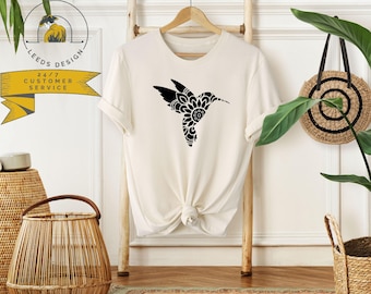 Hummingbird Shirt, Floral Hummingbird Shirt, Bird Lover, Nature Lover,| Hummingbird Books Shirt