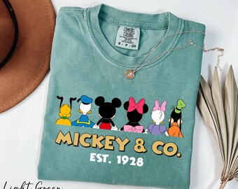 Mickey & Co Est 1928 Shirt, Disneyland Vacation Shirt, Disney Kids Shirt, Epcot Shirt, Disneyland Family Vacation Shirt Comfort Colors®
