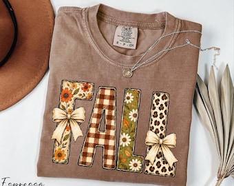 Fall Shirt, Autumn Shirt, Retro Fall Shirt, Cozy Season Gift, Thanksgiving Shirt, Floral Fall Shirt, Vintage Fall Shirt Comfort Colors®