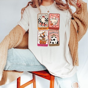Halloween Ghost Tarot Card Shirt | Cute Halloween Shirt | Ghost Shirt | Spooky Season Shirt | Halloween Gift Sweater