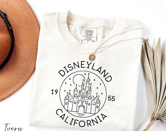 Comfort Colors® Disneyland 1955 California Shirt, Disneyland Trip Tee, Magic Kingdom Shirt, Disney California Tee, The Happiest Place Shirt