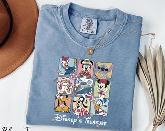 Comfort Colors® Disney's Treasure Shirt, Mickey and Friends Cruising Shirt, Disney Cruise Crew Shirt, Family Cruisin Tee, Cruise Line Shirt
