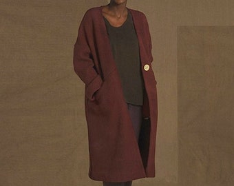 Ako Burgundy Coat