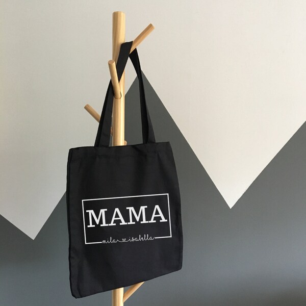 Mama tas met namen kinderen | Gepersonaliseerd | Tote bag | Shopper