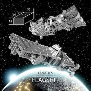 Carro-chefe dos Fanáticos - Twilight Imperium | Escala de frota | Starfinder | Bilhões de Sóis | Starmada | Vaga-lume | Conflito Terrestre