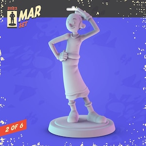Dolce Patootie / Mini stampato in resina 3D / Sopravvissuto / DnD / Miniatura di supereroi / Mini pop