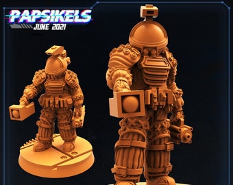 Space Explorer XB K1 - 32mm Scale Alien Miniature | RPG | Sci fi | Cyberpunk | Role Playing | DnD | Papsikel