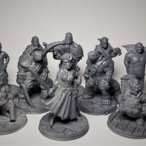 RESIN Pirate/Sailor - 32mm Miniature - DnD Miniature Dungeons and Dragons 5e - EC3D Depths of Savage Atoll