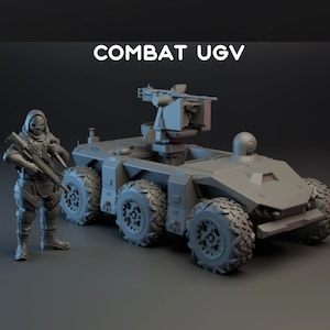 Combat UGV - 28mm 32mm Miniature | Military Wargame Mini | Skirmish | Zombicide | Survivors