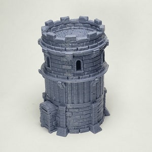 HUGE Tower/Watchtower Terrain for 32mm Tabletop Gaming - Dungeons and Dragons - EC3D terrain Wilds of Wintertide