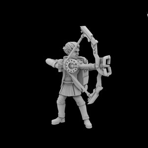 Gamma with Bow - Legion Scale | RPG | Scifi | Role Playing | DnD | SW Miniatureature