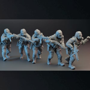 5pc British SAS - 28mm 32mm Miniature | Military Wargame Mini | Skirmish | Zombicide | Survivors