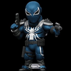Chibi Agent Poison - Resin Mini | Survivors | Superhero Miniature | Huper
