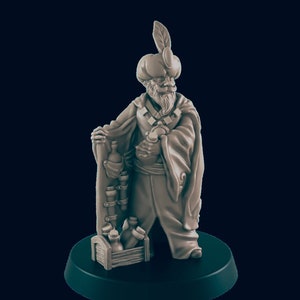 NPC Human Male Alchemist - 3D Print Resin Scale DnD Miniature | Dungeons and Dragons Mini | Townsfolk