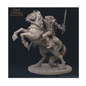 Reiter ohne Kopf - 32mm Miniatur - DnD Miniatur Tabletop Fantasy Märchen Maskerade - Great Grimoire