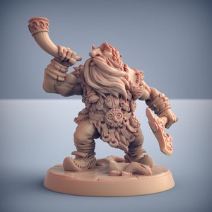 Dwarf Moutaineer A - Resin Print DnD Miniature | Dungeons and Dragons Mini | 5E Fantasy | Artisan Guild