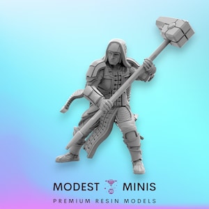 The Accuser A - 40mm  Miniature | DnD Mini | Superhero | Trident