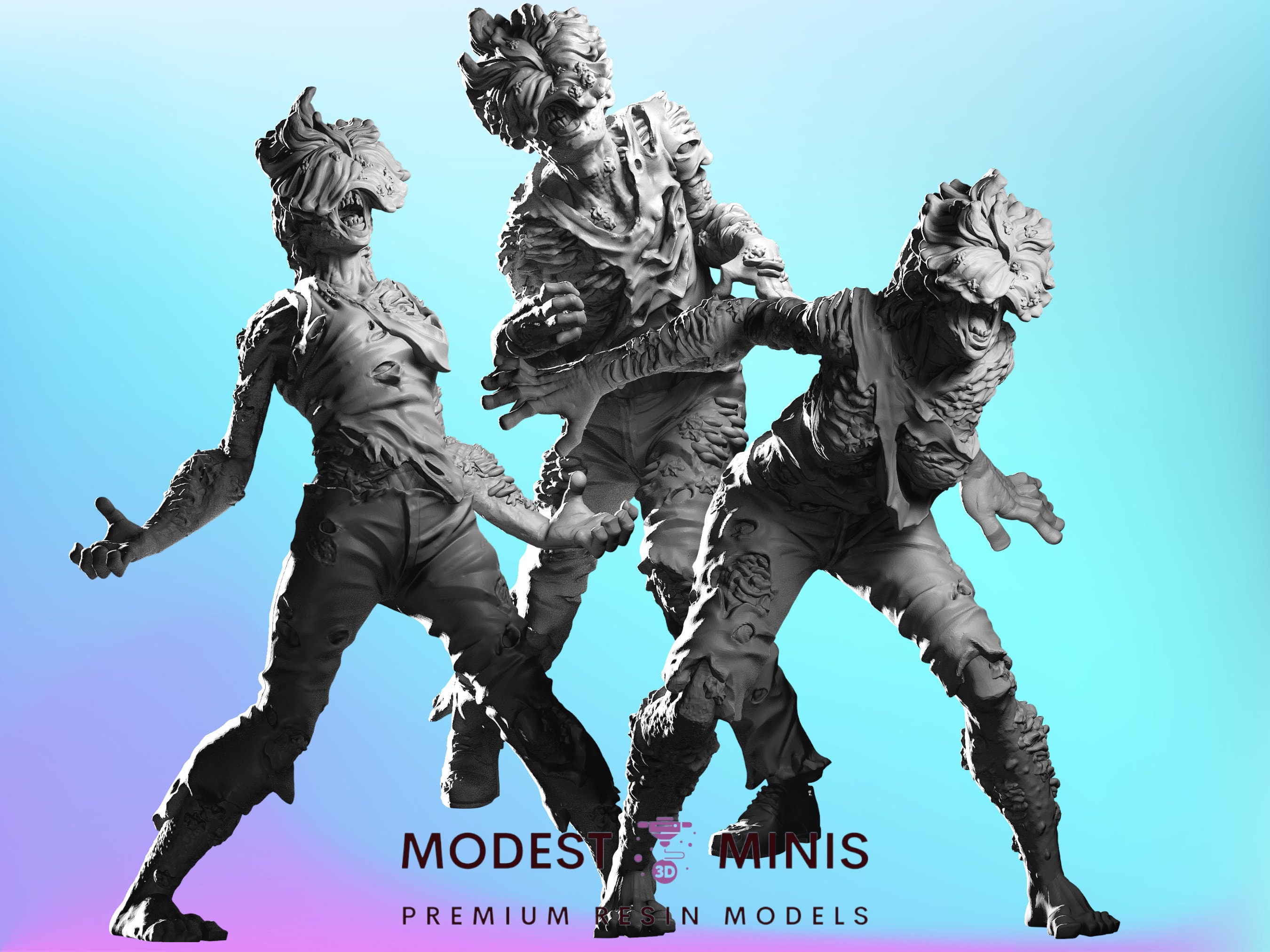 Zombie Fungus TLOU - 28mm 30mm 32mm - Wasteland | Zombicide Zombie Fungus TLOU - 28mm 30mm 32mm - Wasteland | Zombicide