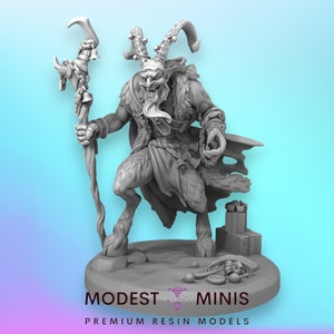 Krampus - 32mm Scale Mini - DnD Miniature Tabletop Fantasy Fairytale Diorama - Great Grimoire