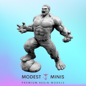 Mean Green - 40mm  Miniature | DnD Mini | Superhero | Trident