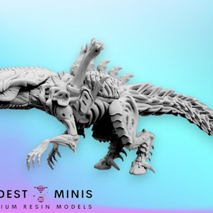 Xeno Parasaurolophus - Miniatura alienígena a escala de 32 mm / RPG / Ciencia ficción / Cyberpunk / Juego de roles / DnD / Papsikel