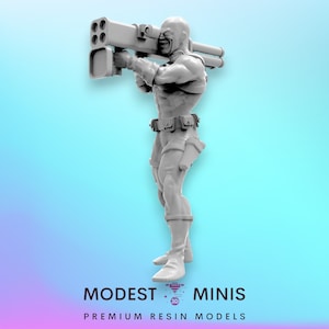 Agent Bob - 40mm  Miniature | DnD Mini | Superhero | Trident