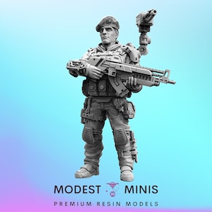 Squad Leader AA83 SYEM: alienminiatuur op schaal 32 mm | RPG | Sciencefiction | Cyberpunk | Rollenspel | DnD | Papsikel