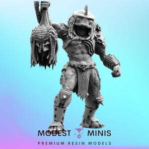Outlaw Skull Hunter - Resin 3D Print Alien Miniature | RPG | Sci fi | Cyberpunk | Role Playing | DnD | Papsikel