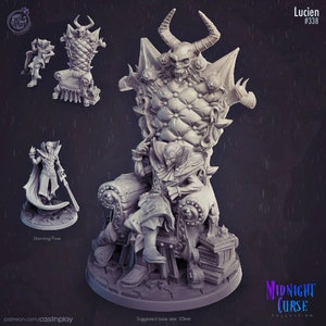 50mm Vampire Lord - 32mm Scale DnD Miniature | Dungeons and Dragons Mini | 5E Fantasy | Cast n Play