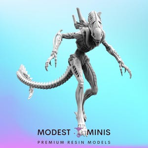 Xeno Warrior B - Resin 3D Print Alien Miniature | RPG | Sci fi | Cyberpunk | Role Playing | DnD | Papsikel