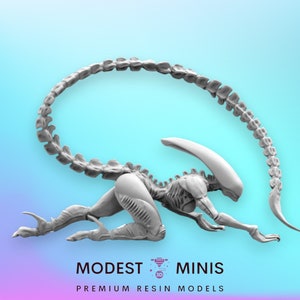 Alien Xeno Vixen - 32mm Scale Alien Miniature | RPG | Sci fi | Cyberpunk | Role Playing | DnD | Papsikel