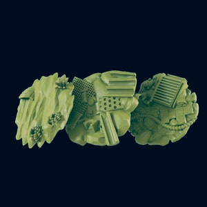 BIG Post Apocalypse Wasteland Bases Set 2 - Crisis Protocol | Scifi | DnD Dungeons and Dragons | Star Wars Legion |