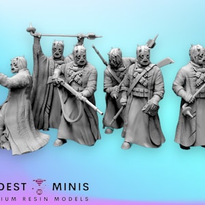 6pc Desert Raiders - Legion Scale | RPG | Scifi | Role Playing | Shatterpoint | Black Remnant SW Miniature