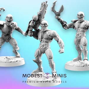 Schlund Gesicht - 32mm Skala D&D Miniatur | Dungeons and Dragons | 80er Jahre Fantasy Mini - RN Estudio