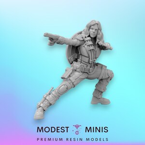 Black Scarlet - 40mm  Miniature | DnD Mini | Superhero | Trident
