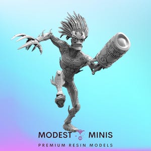 Trident Friend - 40mm  Miniature | DnD Mini | Superhero | Trident