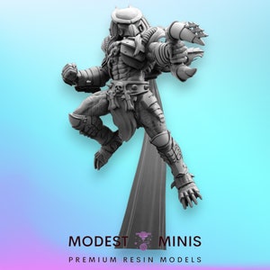 Raptor Skull Hunter D - 32mm Scale Alien Miniature | RPG | Sci fi | Cyberpunk | Role Playing | DnD | Papsikel