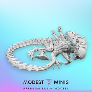 Dead Alien Xeno - 32mm Scale Alien Miniature | RPG | Sci fi | Cyberpunk | Role Playing | DnD | Papsikel