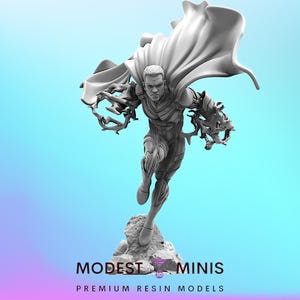Blue Marvelous - 40mm  Miniature | DnD Mini | Superhero | Trident
